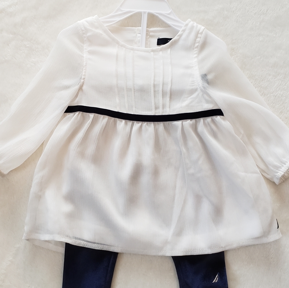 💕 Nautica Long Sleeve Shirt & Pant Set (6-9M)